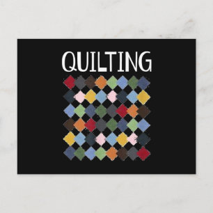 Funny Quilting Lovers Birthday Gifts Quilting Postcard