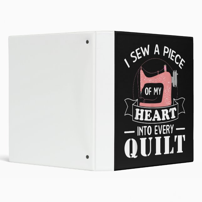 Funny Quilting Quilters Gifts 3 Ring Binder (Background)