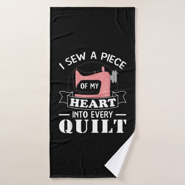 Funny Quilting Quilters Gifts Bath Towel (Bath Towel)