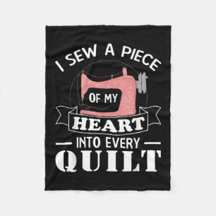 Funny Quilting Quilters Gifts Fleece Blanket