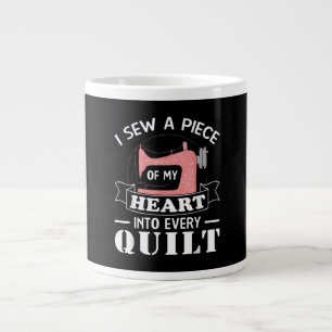 Funny Quilting Quilters Gifts Giant Coffee Mug