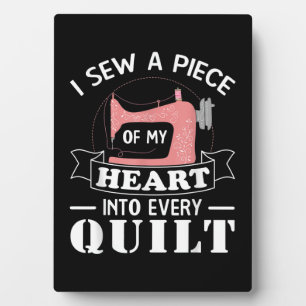 Funny Quilting Quilters Gifts Plaque