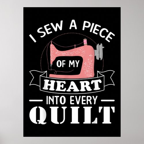 Funny Quilting Quilters Gifts Poster