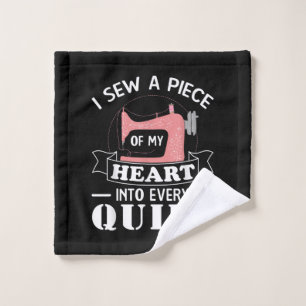 Funny Quilting Quilters Gifts Wash Cloth