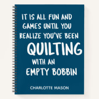 Funny Quilting Quote for Quilters Personalized