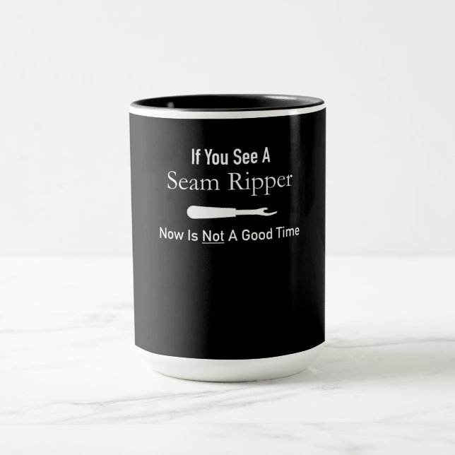 Funny Quilting Seamstress Gift Idea Quilting Mug (Center)