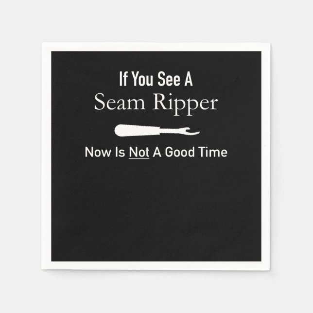 Funny Quilting Seamstress Gift Idea Quilting Napkins (Front)