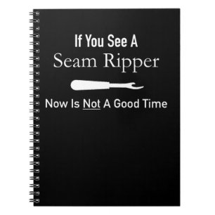 Funny Quilting Seamstress Gift Idea Quilting Notebook