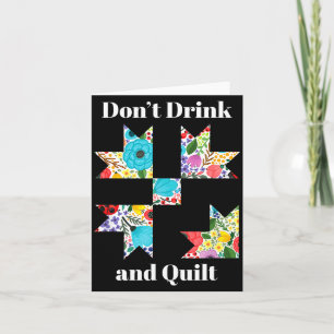 Funny Quilting Sewing Quilt Quilter Gift  Card