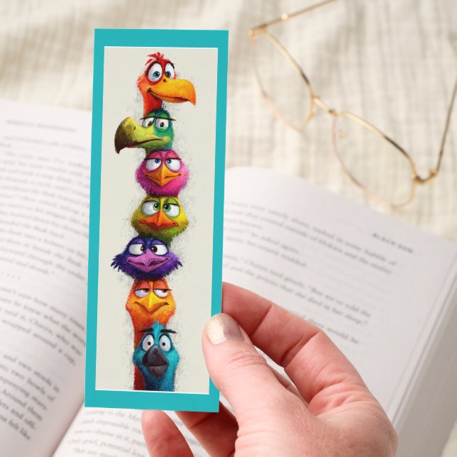 Funny/Quirky Birds Bookmarks (Hand)