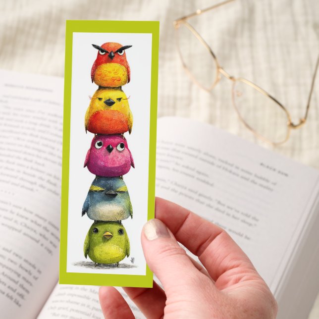 Funny/Quirky Birds Bookmarks (Hand)