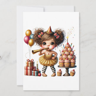 Funny Quirky Gnome Birthday Card