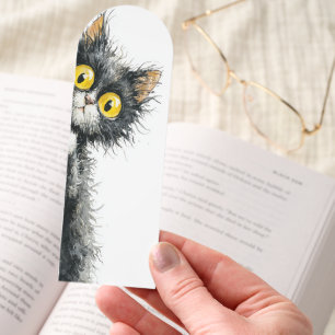 Funny Quirky Peeking Cat Bookmarks