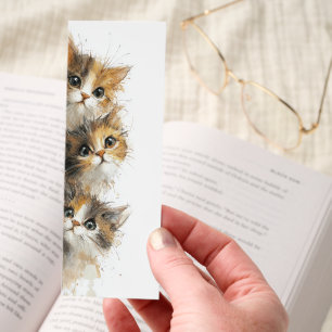 Funny Quirky Peeking Cat Bookmarks
