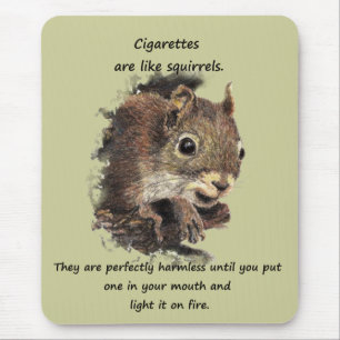 Funny Quit Smoking Motivational Quote Mouse Pad
