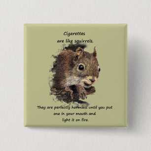 Funny Quit Smoking Motivational Quote Pinback Button