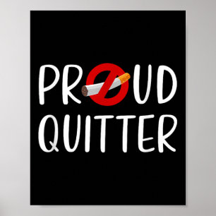 Funny Quitting Smoking Quote  Poster
