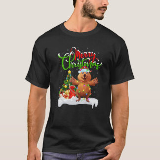 Funny Quokka Animal Lover Xmas Lighting Quokka Chr T-Shirt