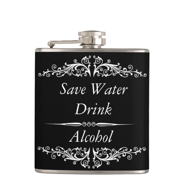 funny quotation,drinking quotes flask (Front)