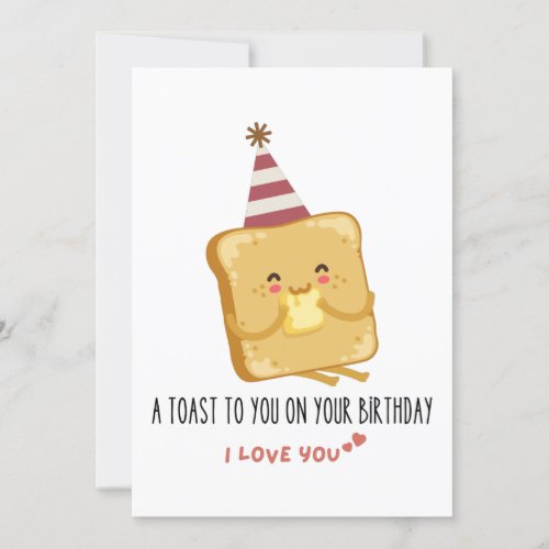 Funny Quote  A Toast To You On Your Birthday  Invitation