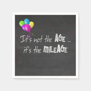 funny quote about old age on chalkboard napkins