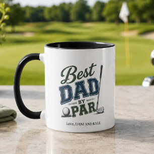 Funny Quote Best Dad by Par Golf Coffee Mug