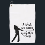 Funny Quote Black Script Golf Towel<br><div class="desc">Add a touch of humor to the fairway with our Funny Quote Black Script Golf Towel. Perfect for sports enthusiasts,  birthdays,  and bridal game prizes,  this modern,  black-and-white towel with a funny quote is an ideal gift for golfers and a unique addition to any Father's Day celebration.</div>