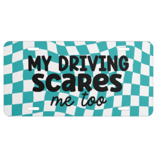Funny Quote Blue License Plate