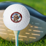 Funny Quote Burgundy White Custom Kids Photo Golf Balls<br><div class="desc">Personalized photo golf balls with editable text. The funny wording reads "i love you to the rough & back" in white typography,  on a burgundy red background. The photo template is set up for you to add your own photo,  such as picture of your child or grandchild.</div>