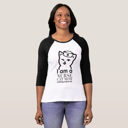 Funny Quote cat - I am Nurse Cat T-Shirt