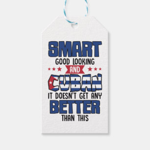 Funny Quote Cuban Flag Nationality Gift Tags