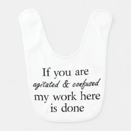 Funny quote cute baby bibs joke clothes gifts