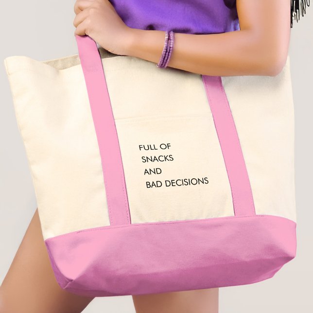 Funny Quote Cute Girly Modern Minimalist Tote Bag (Funny Quote Cute Girly Modern Minimalist Tote Bag)