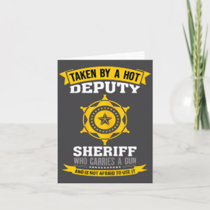 Funny Quote Deputy Sheriff Wife  Card