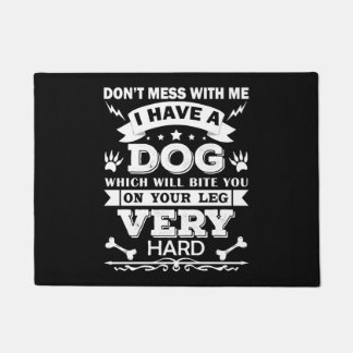 Funny Quote Dog Obsessed Pet Lover Vintage Design Doormat