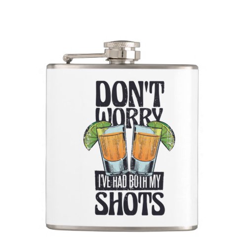 Funny quote drinking vaccine design flask