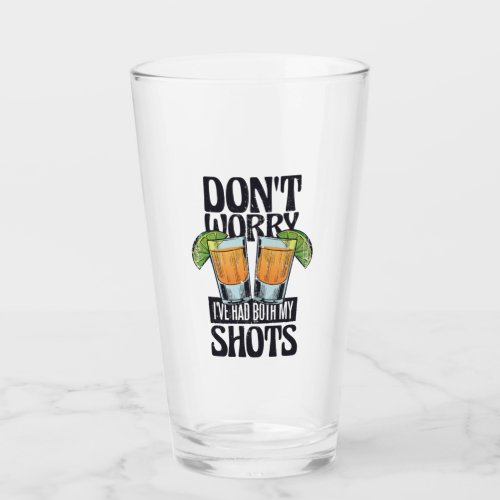 Funny quote drinking vaccine design glass