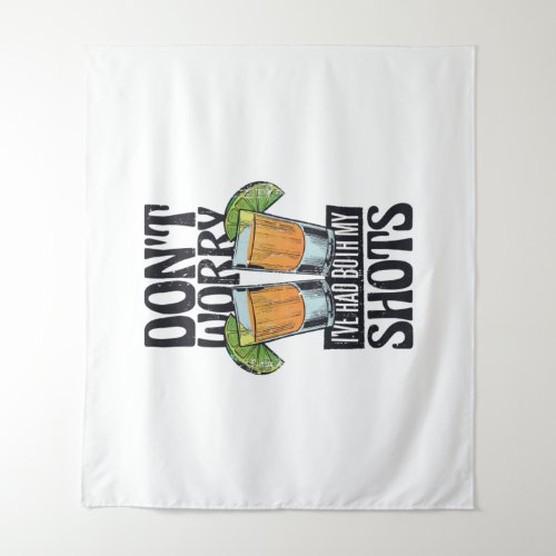 Funny quote drinking vaccine design tapestry