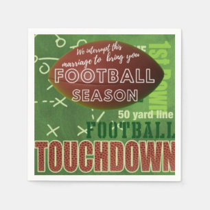 Funny Quote Football Game Touchdown Napkins