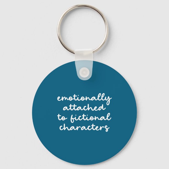 Funny Quote For Book Lovers Modern Script  Keychain (Front)
