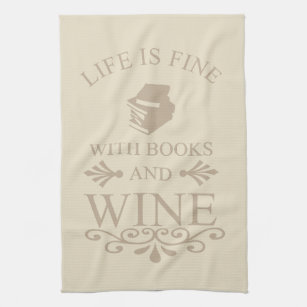 Wine Lover Kitchen Bar Towel, Wine Lover Gift