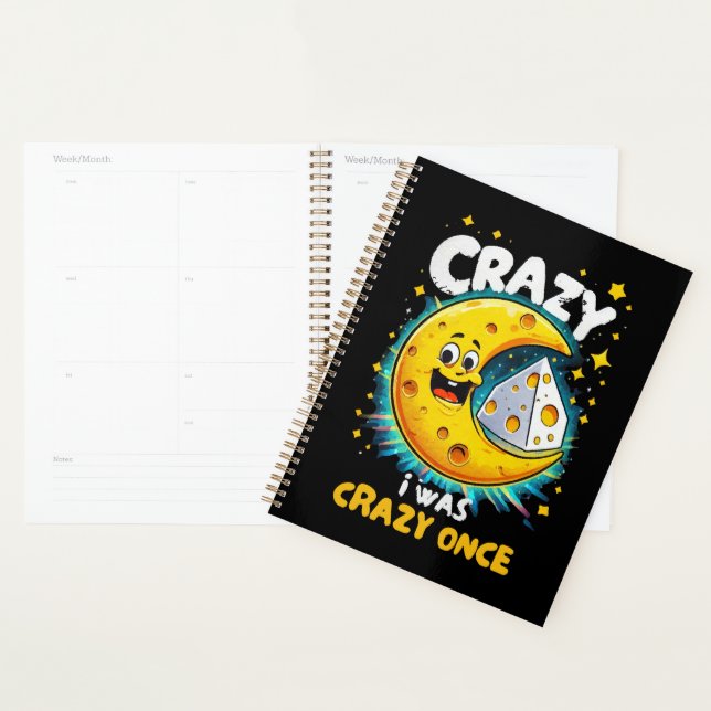 Funny quote for cheese lovers planner (Display)