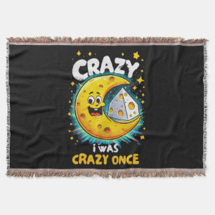 Funny quote for cheese lovers throw blanket