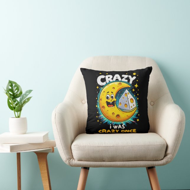 Funny quote for cheese lovers throw pillow (Chair)