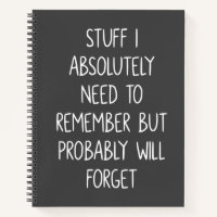 Funny Quote for Forgetful People List To Remember