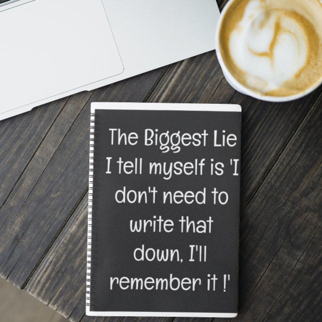 Funny Quote for Forgetful People To Do List Spiral Notebook (Creator Uploaded)