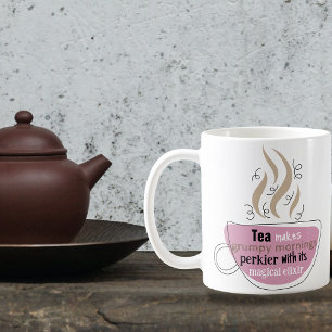 Funny Quote For Tea Lovers Illustrated Cup Mug