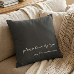 Funny Quote Introvert Humor Custom Black White Throw Pillow