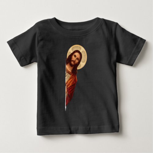 Funny Quote Jesus Meme I Saw That Christian Women Baby T_Shirt