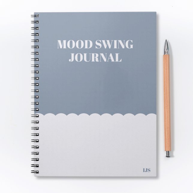 Funny Quote Mood Swing Journal Blue Modern (Creator Uploaded)